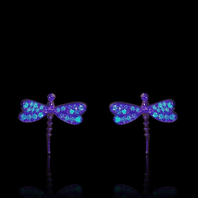Libellen Ohrenstecker 11 mm - Preis pro Stück