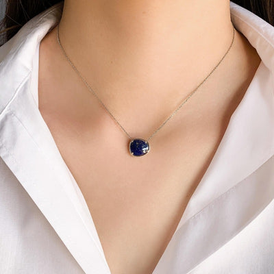 Halskette Lapis Lazuli -Blatt
