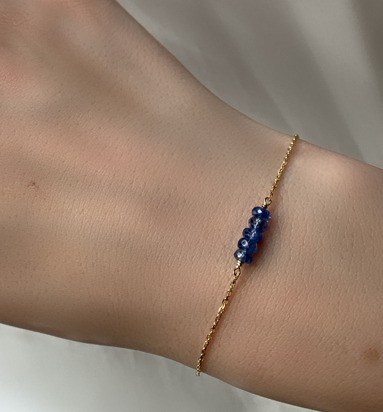 Armband "Gourmandise" Blauer Saphir