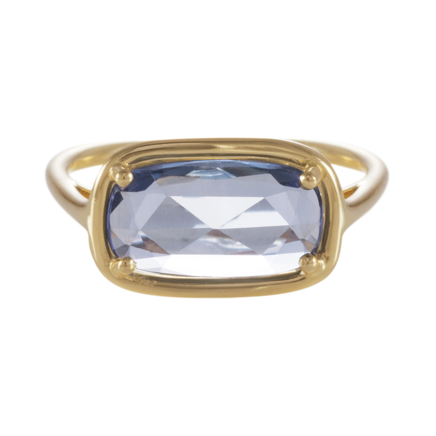 Ring Blattsaphir blau - Maxi