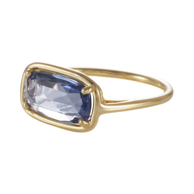 Ring Blattsaphir blau - Maxi