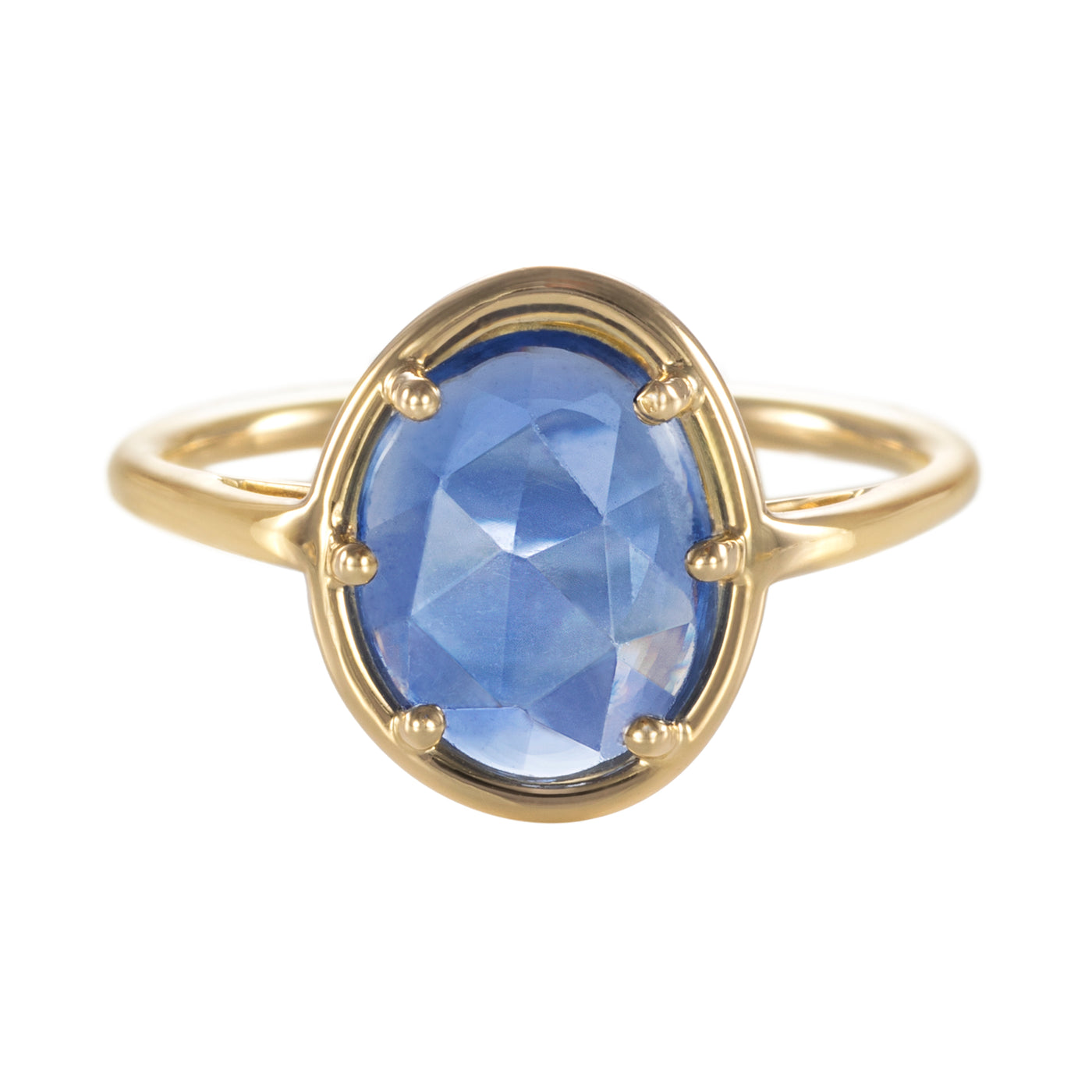 Ring Blattsaphir blau - Maxi
