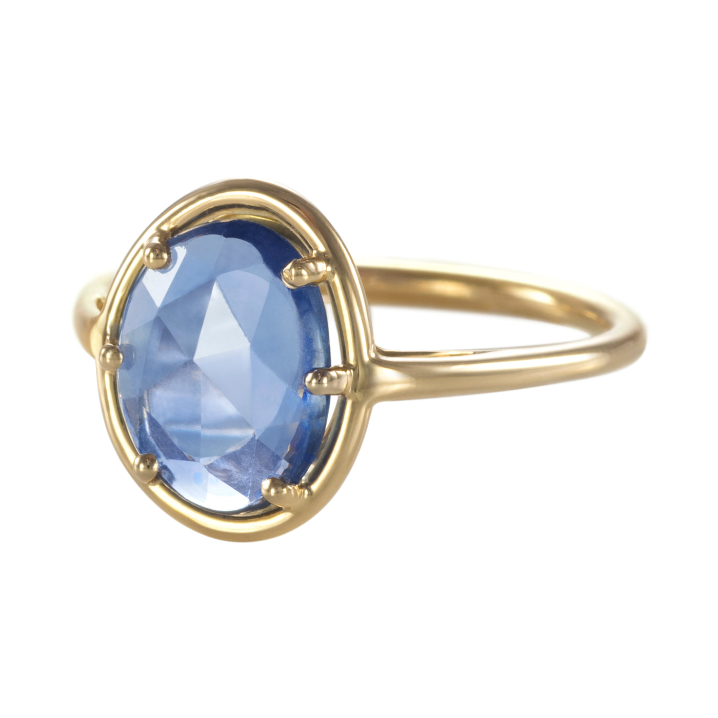 Ring Blattsaphir blau - Maxi