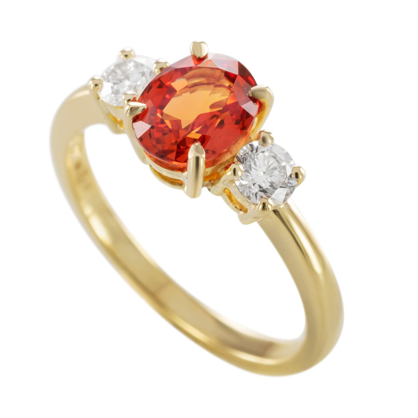 Capucine Ring orange sapphire