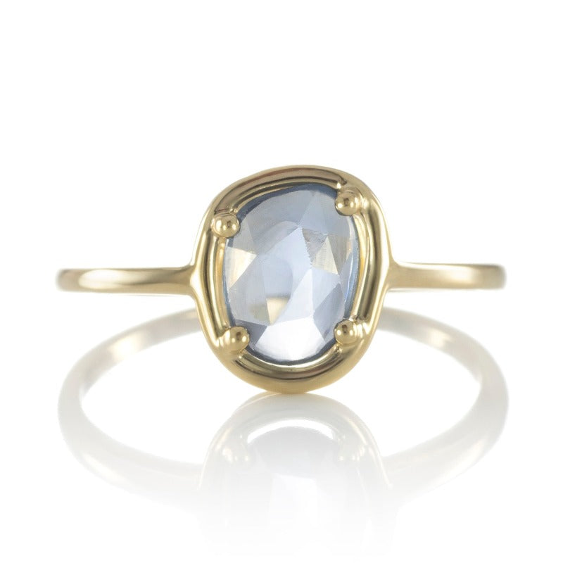 Ring "Petal of Sapphires Mini" - blue sapphire