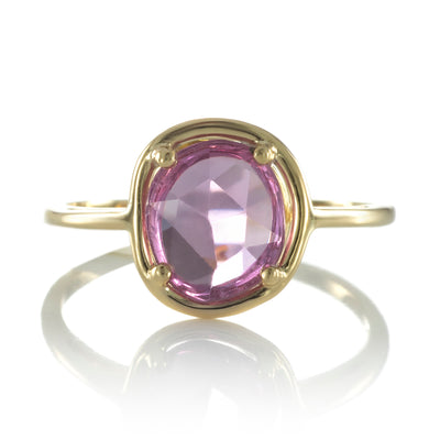 Sapphire Petal Ring "Maxi" - pink sapphire