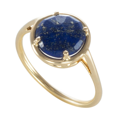 Lapis Lazuli Petal Ring - small