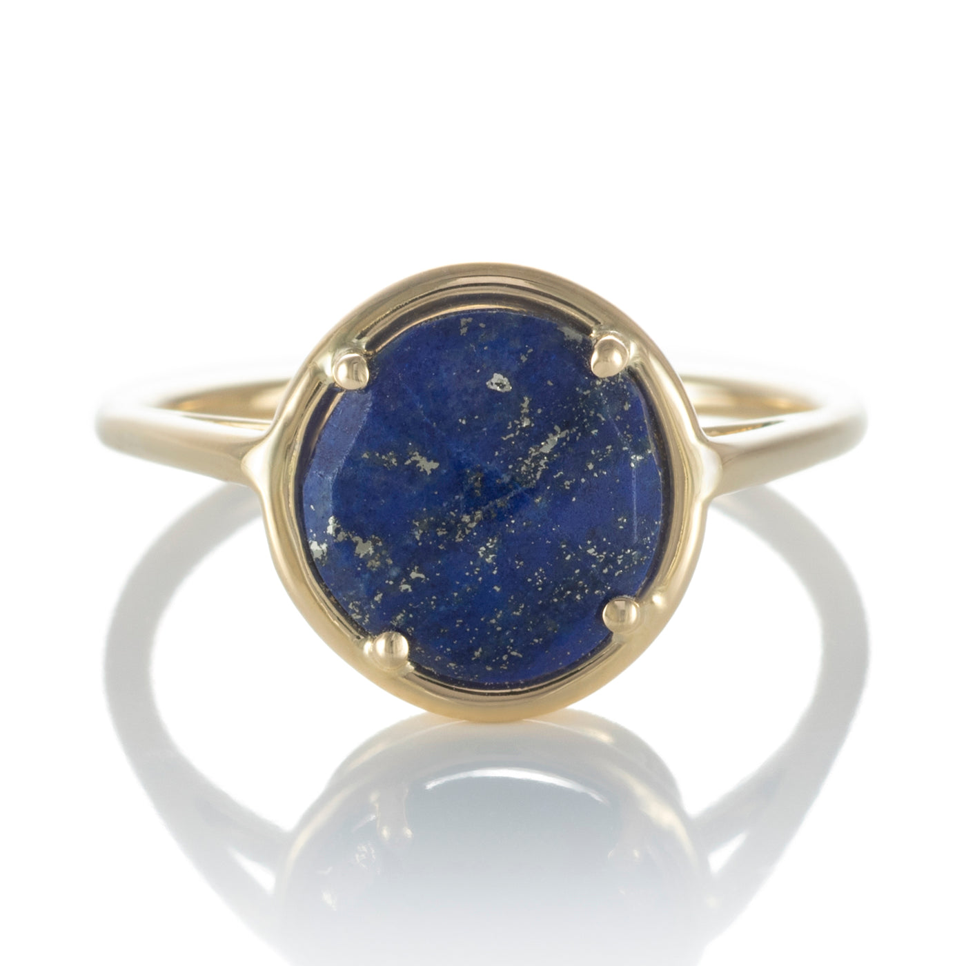 Lapis Lazuli Petal Ring - small