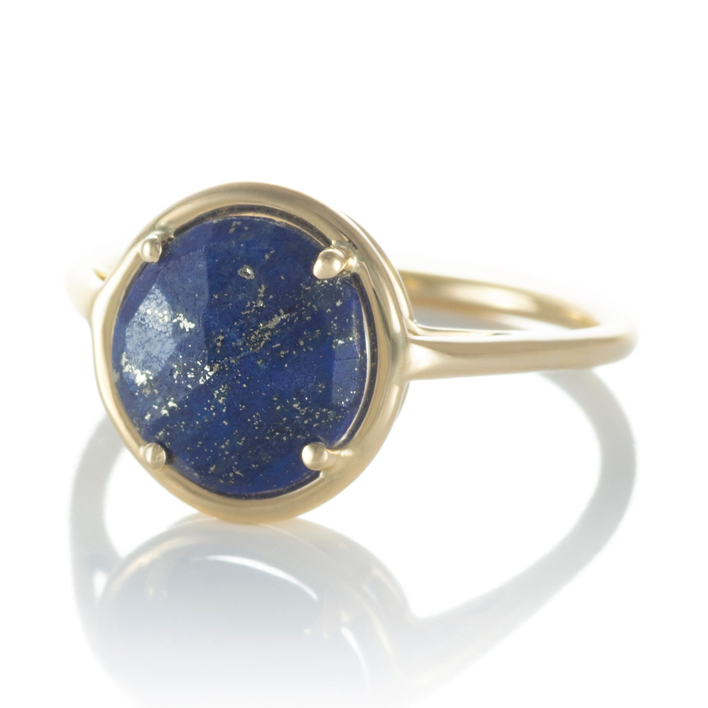 Lapis Lazuli Petal Ring - small