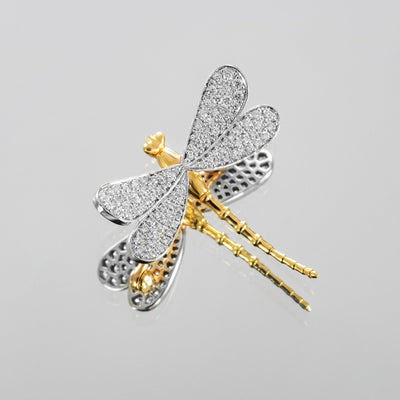 Large dragonfly brooch