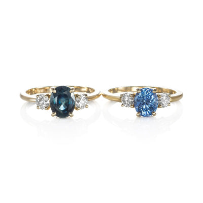 Capucine ring Light blue sapphire