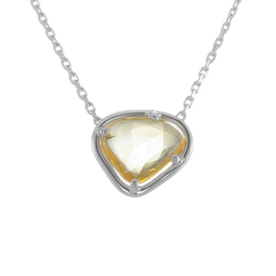 Yellow Sapphire Petal Necklace