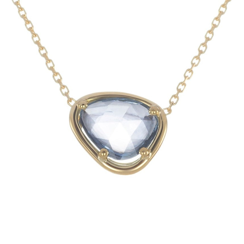 Blue Sapphire Petal Necklace
