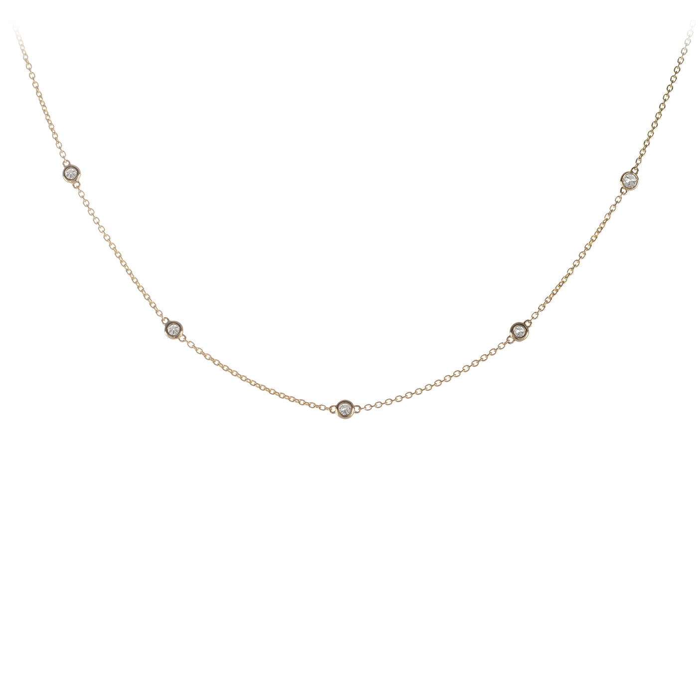 Diamond by the yard necklace