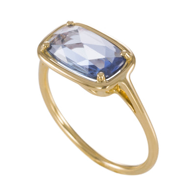 Sapphire Petal Ring "Maxi" - Blue Sapphire