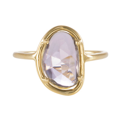 Sapphire Petal Ring "Maxi" - Aubergine Sapphire