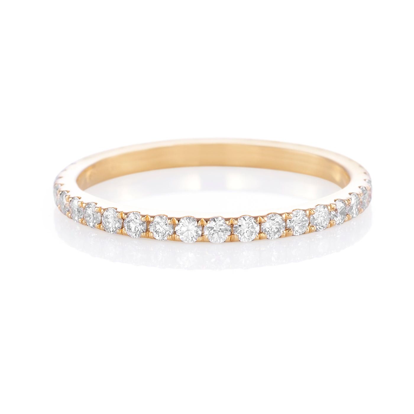 Yellow gold Emilie wedding Band - wide band