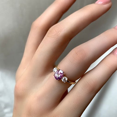 Capucine Ring Roze Saffier