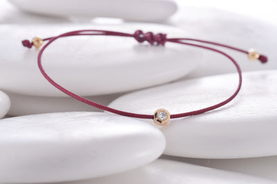 Bracelet Mia - bordeaux