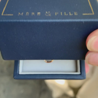Bague "Pétale de Saphirs Mini" - saphir bleu