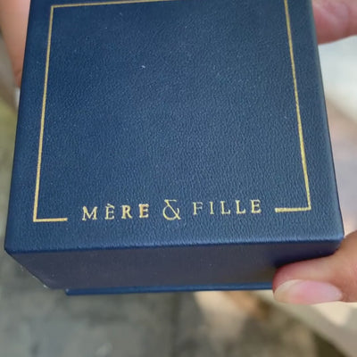 Bague "Pétale de Saphirs Mini" - saphir prune