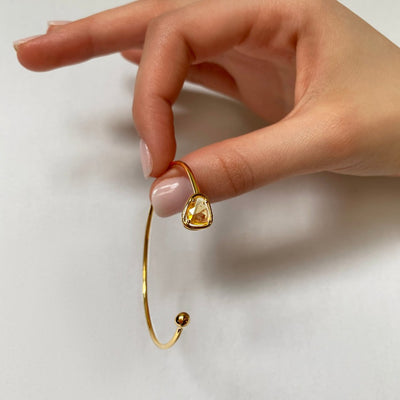 Bracelet Pétale de Saphir jaune