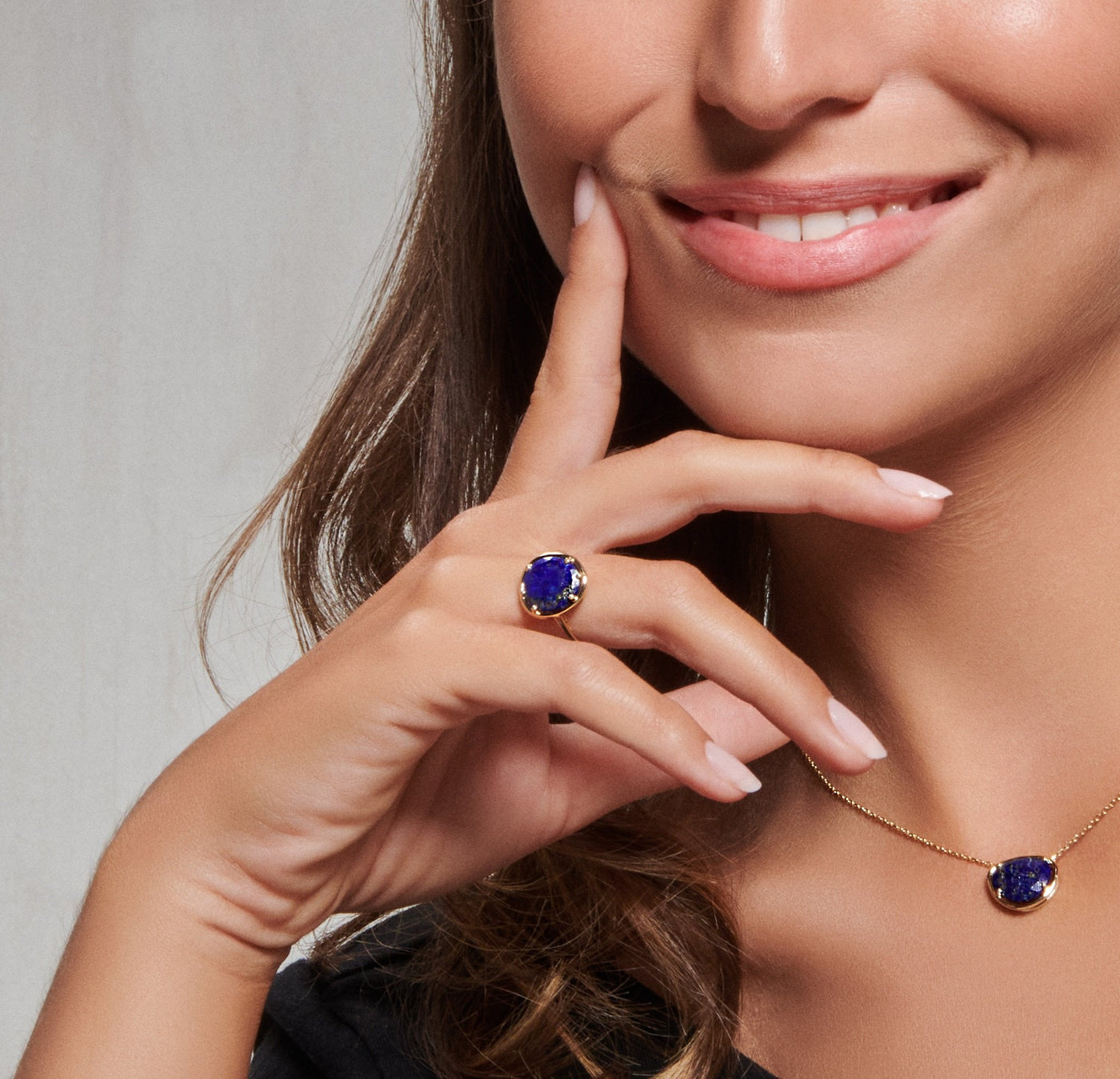 Bague Pétale de Lapis Lazuli - small