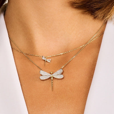 Collier grande libellule