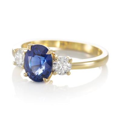 Bague Capucine Saphir bleu