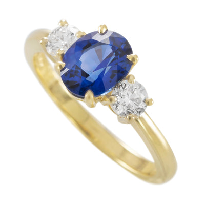 Bague Capucine Saphir bleu