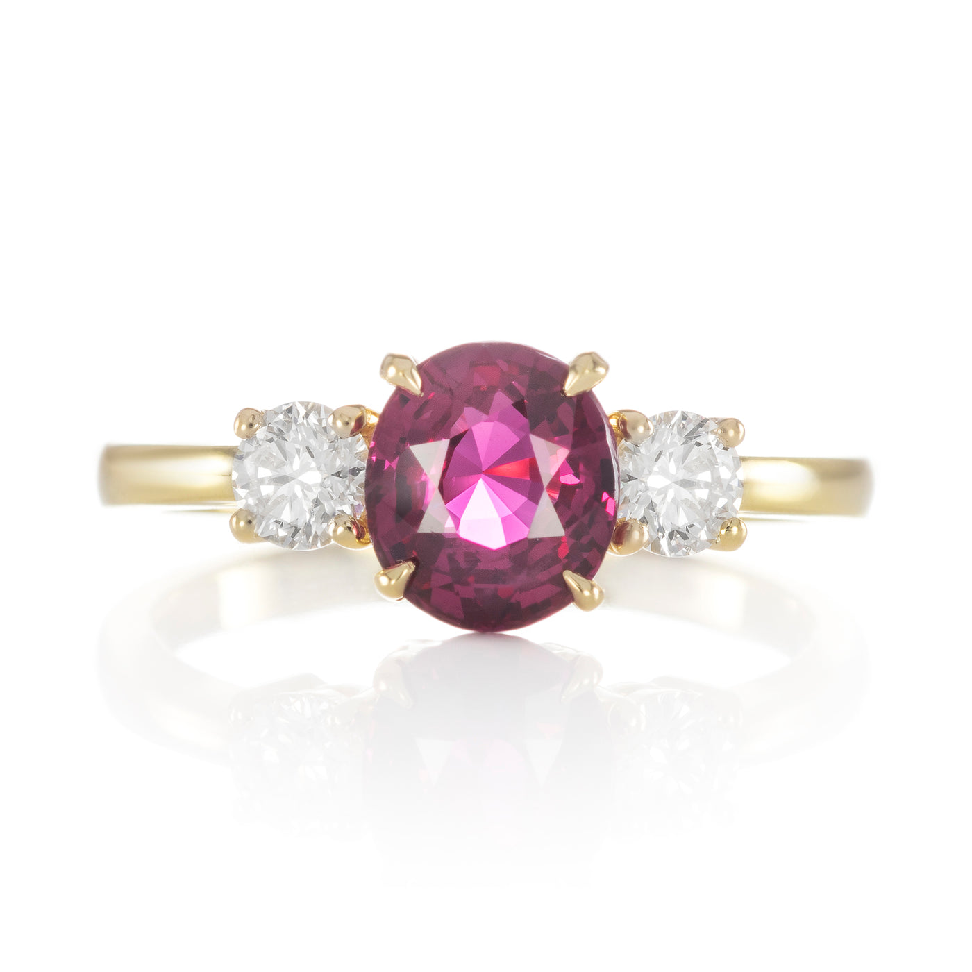 Bague Capucine Saphir rose framboise