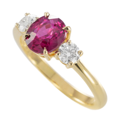 Bague Capucine Saphir rose framboise
