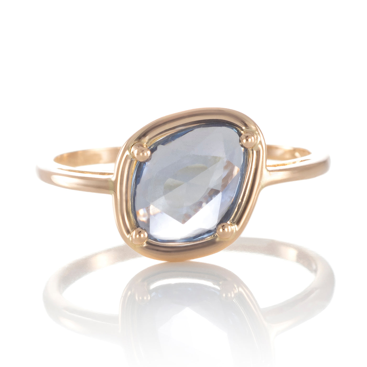 Bague "Pétale de Saphirs Mini" - saphir bleu
