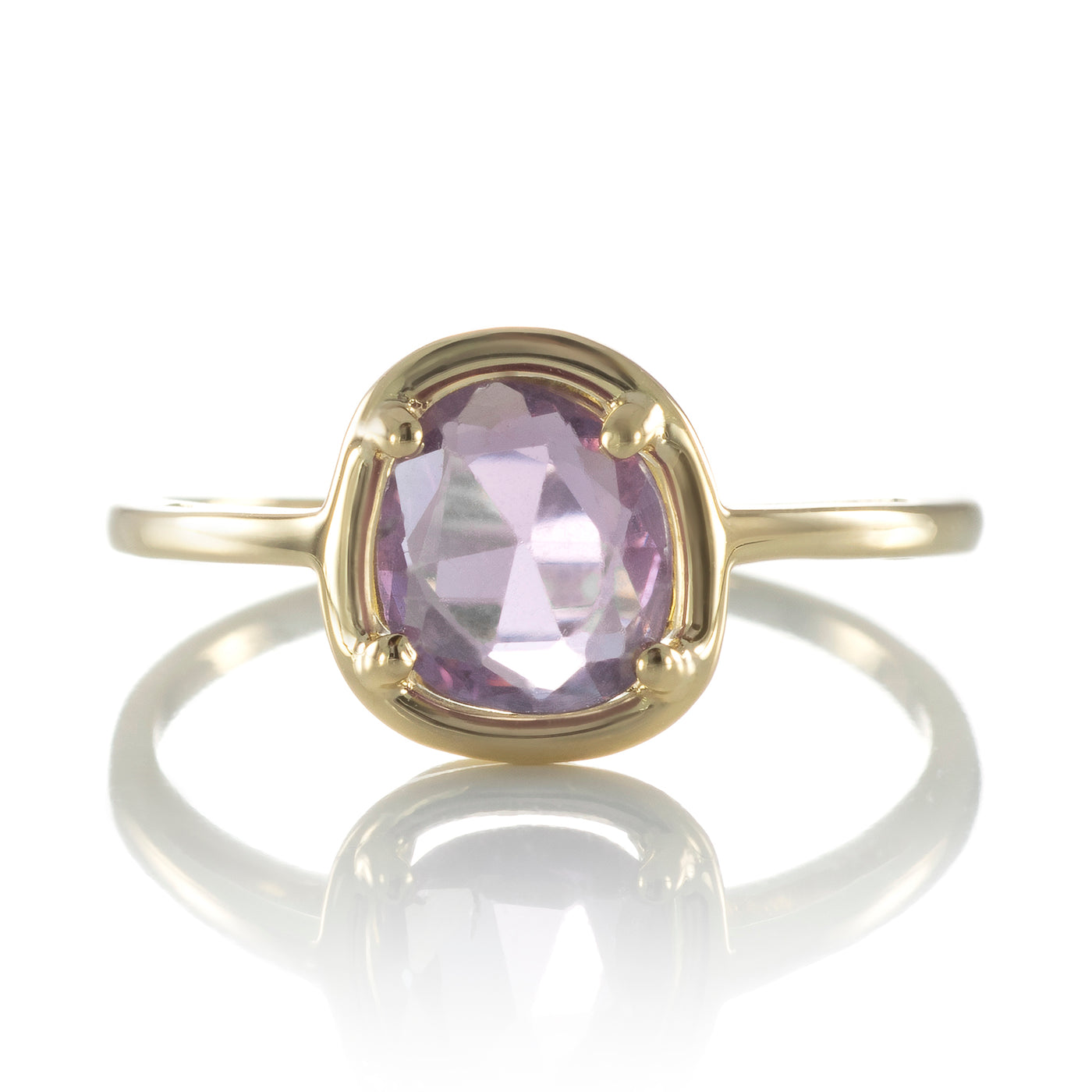 Bague "Pétale de Saphirs Mini " - saphir violet