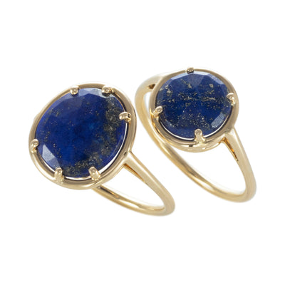 Bague Pétale de Lapis Lazuli - small