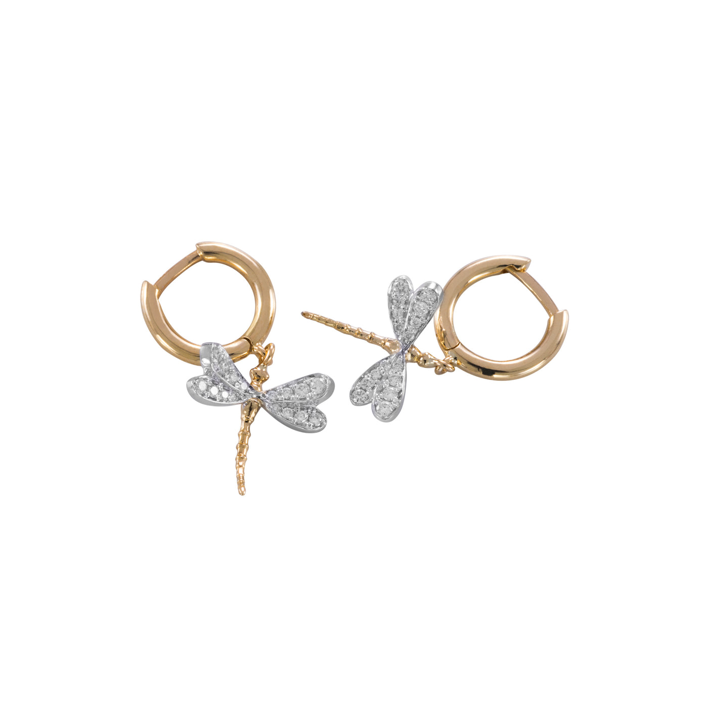 Boucles d'oreilles - créoles mini libellule 11 mm /pièce