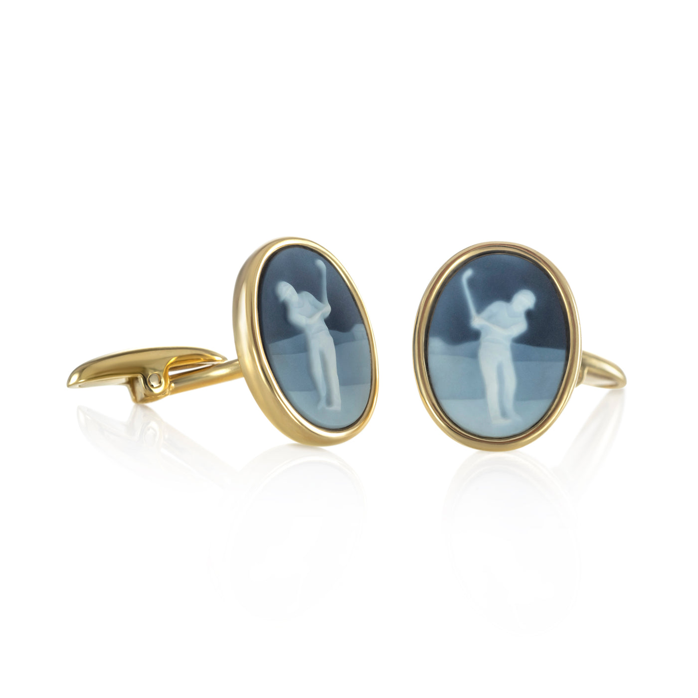 Boutons de Manchettes Antoine bleu