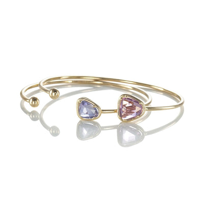 Bracelet Pétale de Saphir lilas