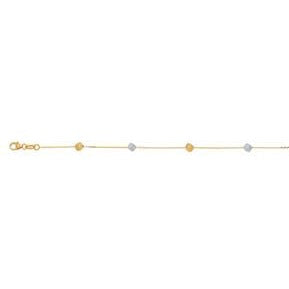 Bracelet cubes d'or