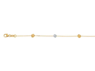 Bracelet cubes d'or