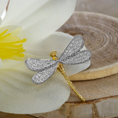 Broche grande libellule