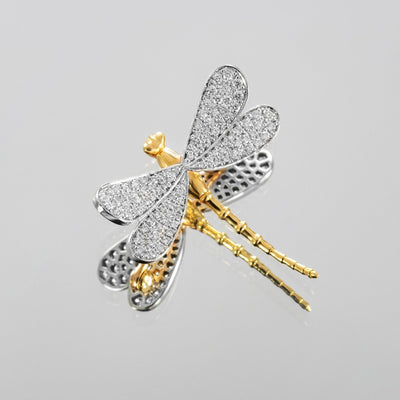 Broche grande libellule