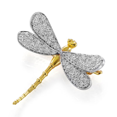 Broche grande libellule