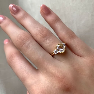 Bague Capucine Saphir jaune