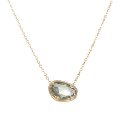 Collier Pétale de Saphir vert