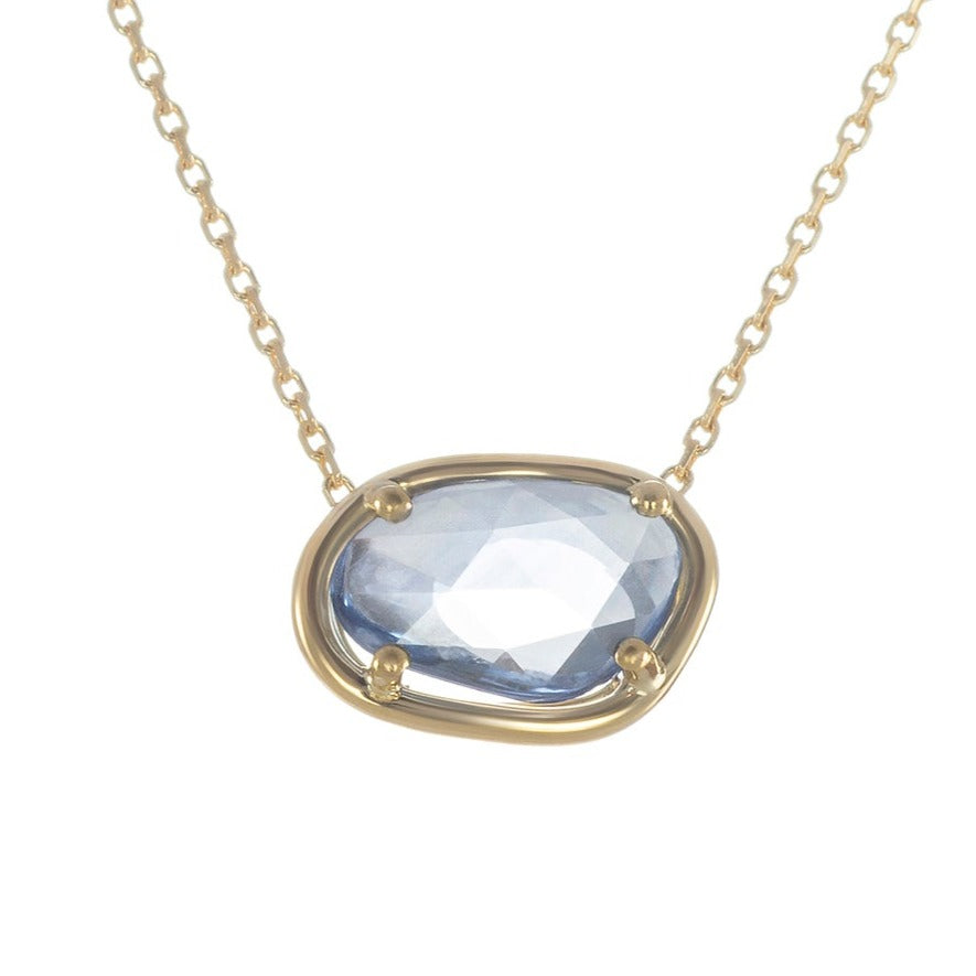 Collier Pétale de Saphir bleu