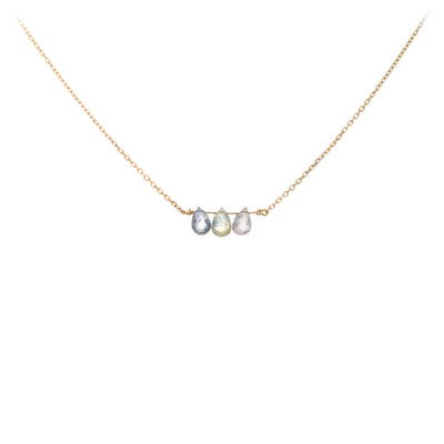 Collier "Three little birds" Saphirs