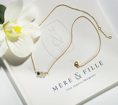 Collier "Three little birds" Saphirs