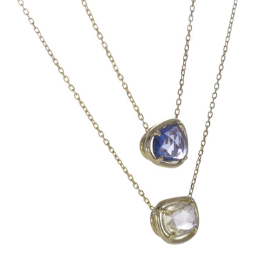 Collier Pétale de Saphir bleu