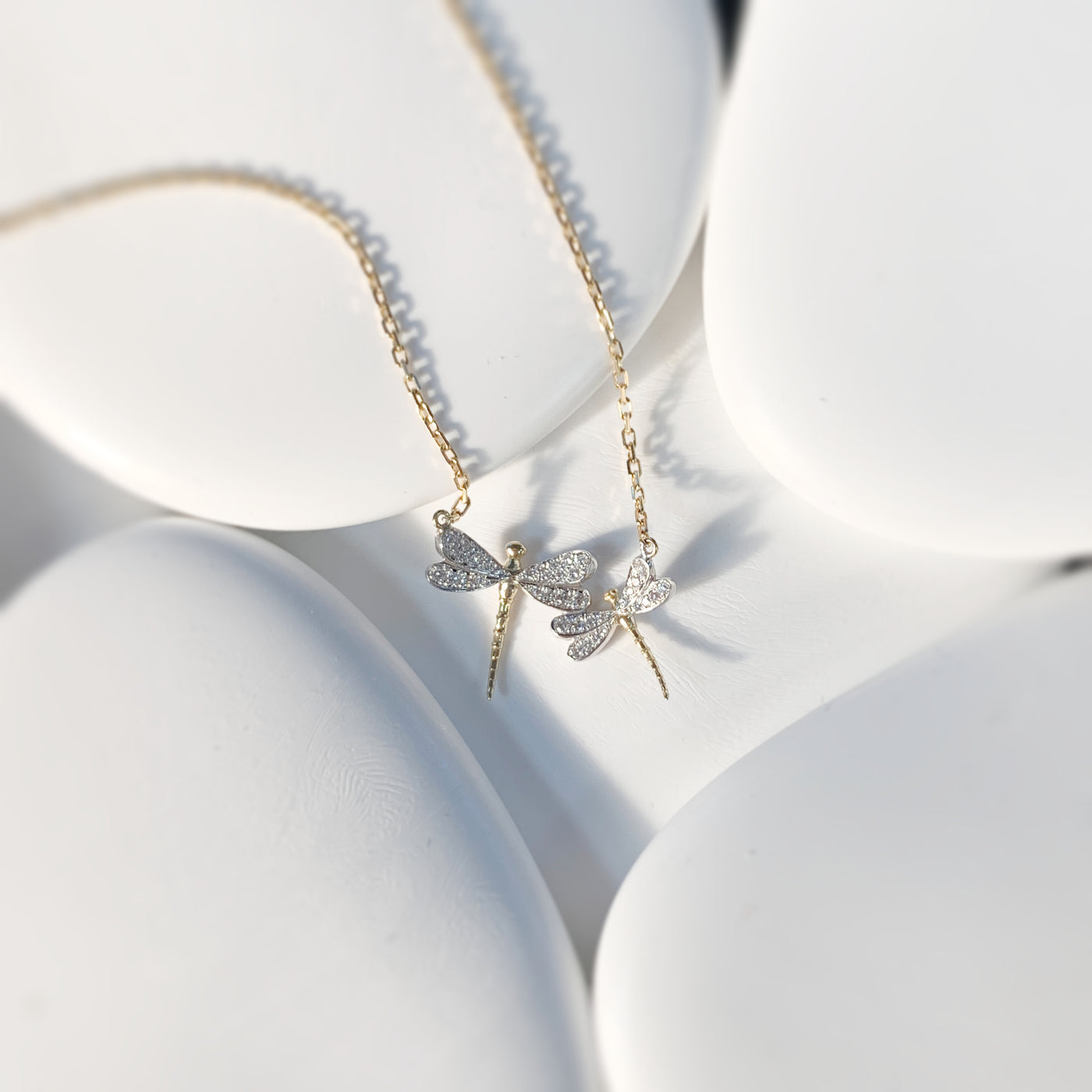 NEW ! Collier libellules "Maman & Fille"